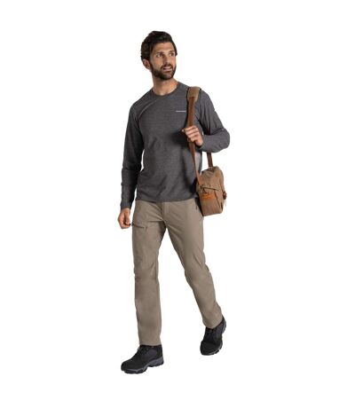 Mens Abel Nosilife Long-sleeved T-shirt Black Pepper Marl Craghoppers