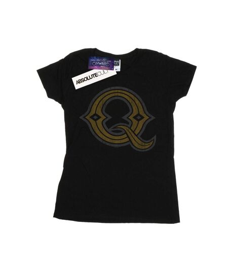 Disney T-shirt en coton avec logo Onward Quest Femme/Ladies (Noir) - UTBI36493