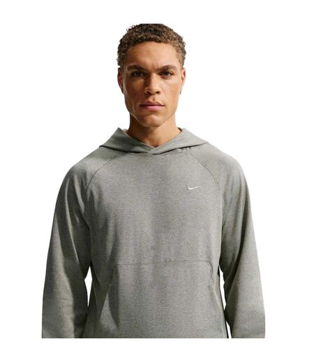 Mens Primary Dri-fit Pullover Hoodie Light Grey Nike