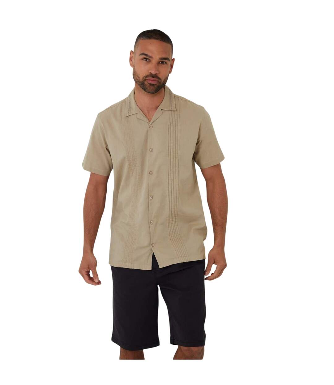 Mens Urmston Shirt Stone Threadbare-2
