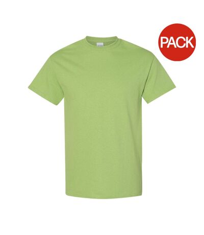 Lot de 5  t-shirts manches courtes hommes vert Gildan