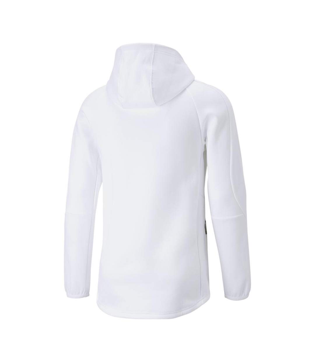 Sweat à Capuche Blanc Homme Puma Evostripe - L