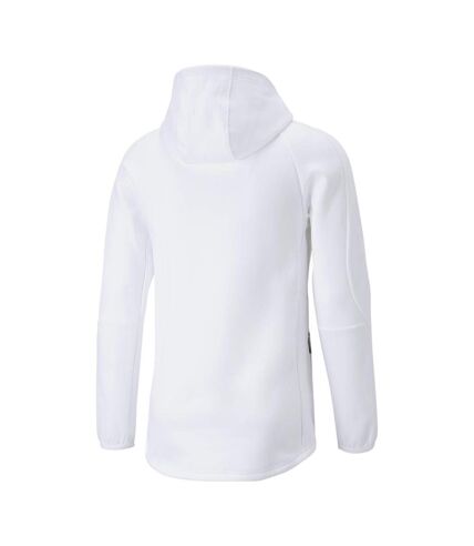 Sweat à Capuche Blanc Homme Puma Evostripe - L