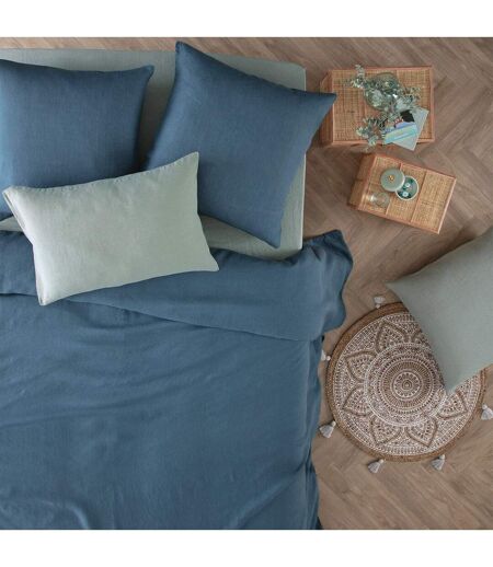 Housse de Couette Lin Adorable 260x240cm Bleu Canard