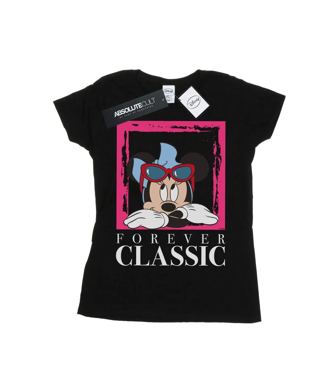 Disney Femme/Les femmes Minnie Mouse Forever Classic Cotton T-Shirt (Noir) - UTBI32489-1