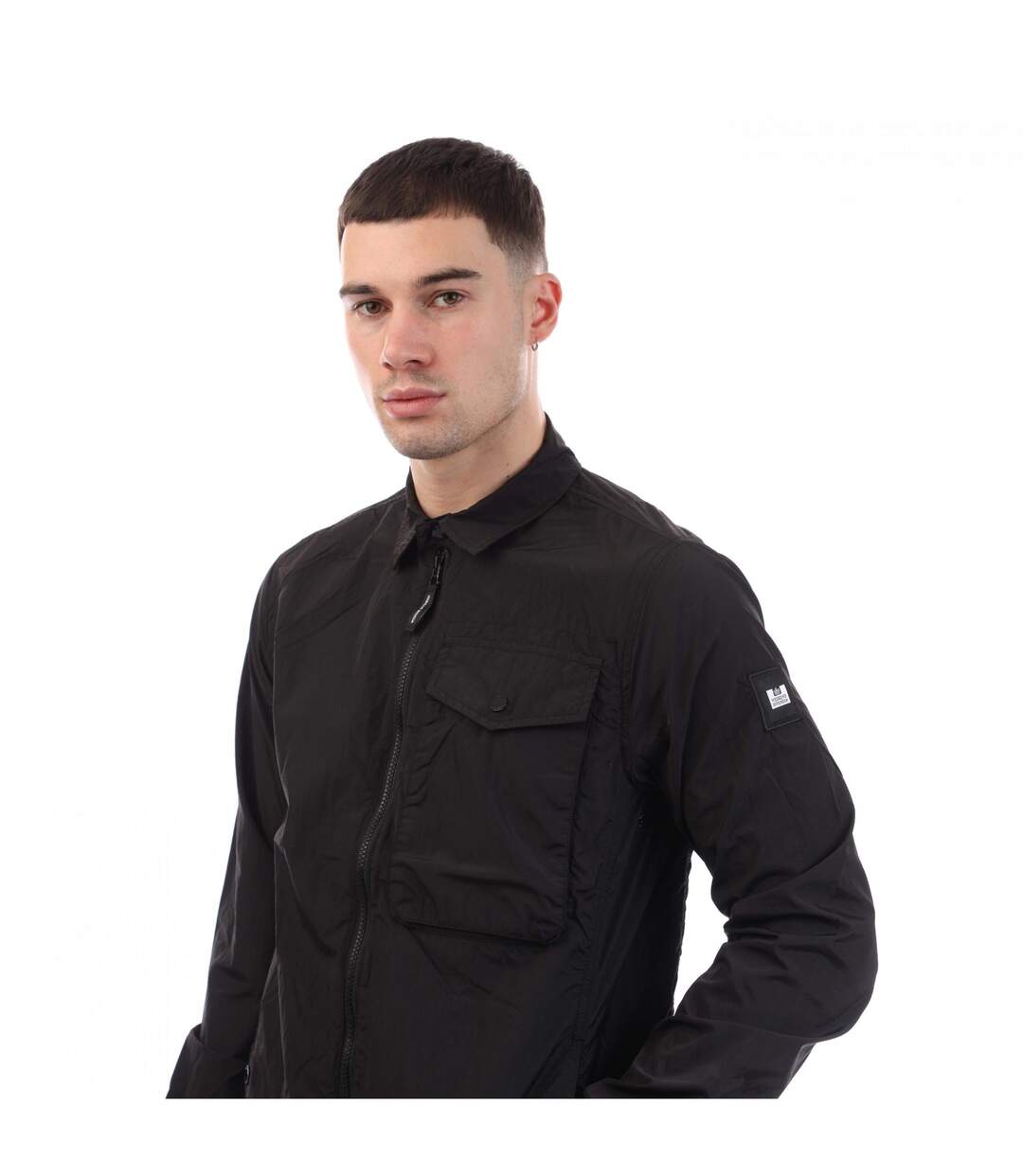 Mens Granville Overshirt Black Weekend Offender-3