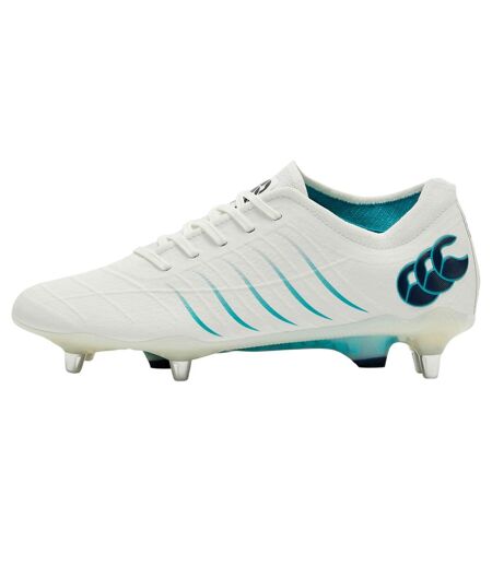 Mens Phoenix 2.0 Elite Soft Ground Rugby Boots White Green Canterbury