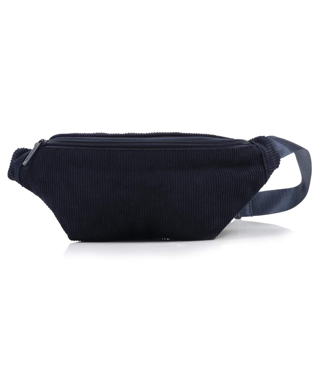 Isotoner banane mixte adulte velours côtelé marine avec bandoulière ajustable-1