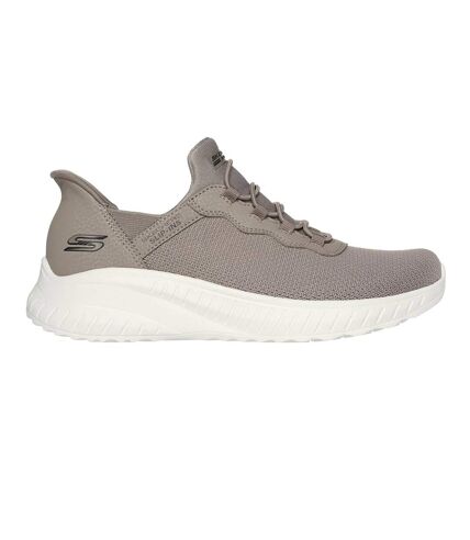 Womens/ladies bobs sport squad chaos trainers taupe Skechers