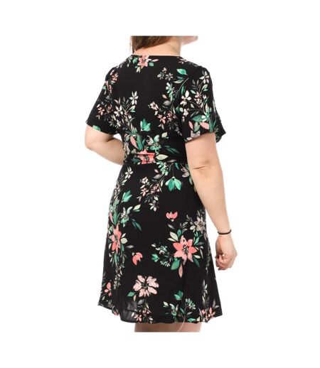 Robe Noir/Rose à Motifs Femme Vero Moda CURVE Easy B5T - 42