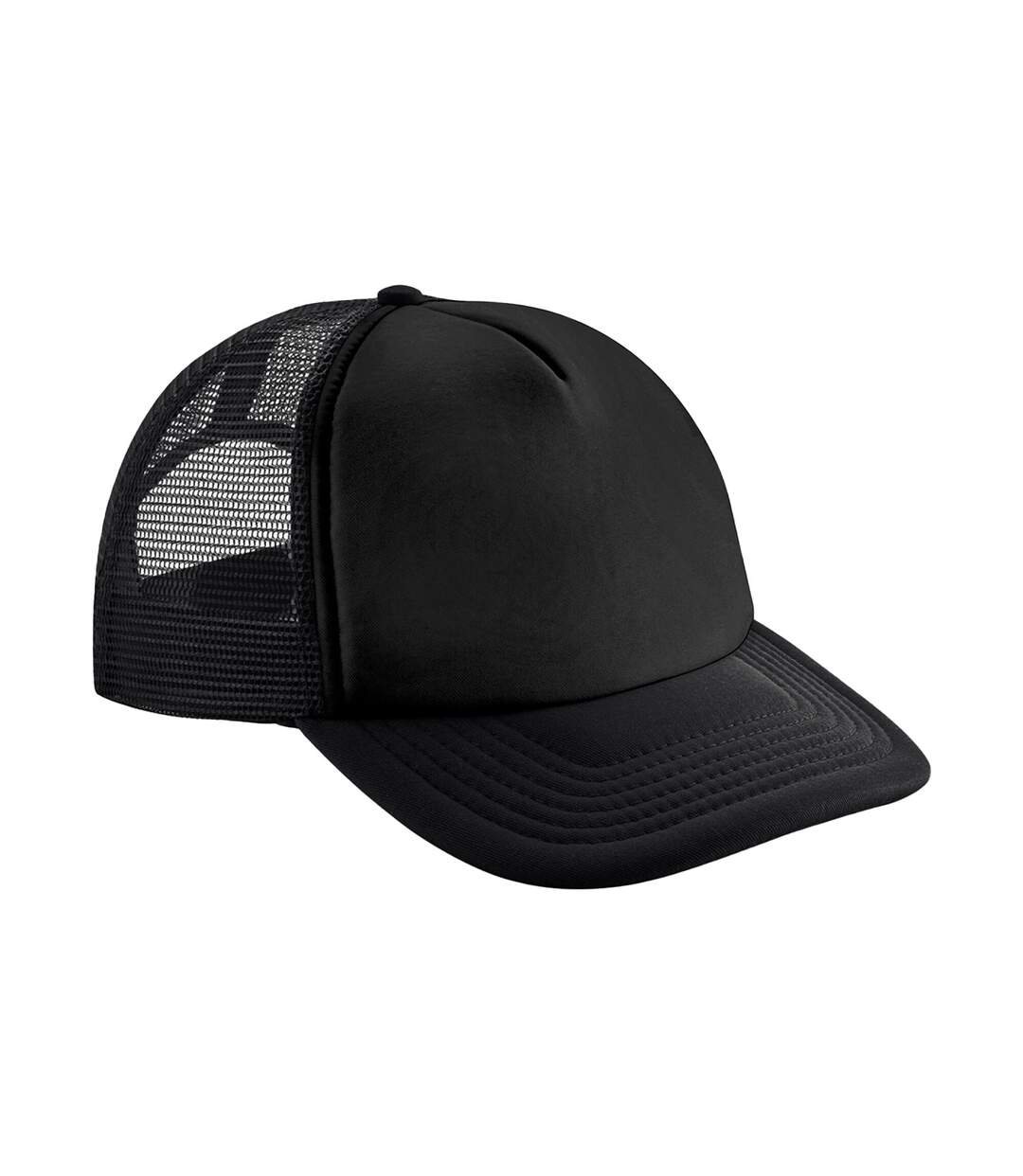 Casquette trucker enfant noir Beechfield-1