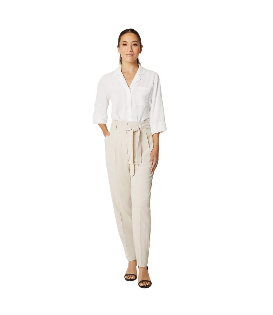 Pantalon femme brun-beige Principles-4