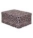Lot de 4 Boîtes Déco Léopard Polybox 39cm Marron-2