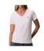 T-Shirt blanc  femme calvin klein jeans archive lv047b205g-1