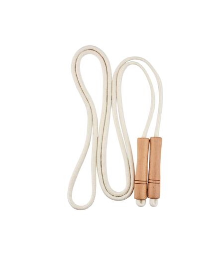 Jump cotton skipping rope one size beige MidOcean
