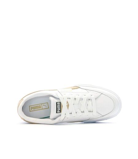 Baskets blanc/beige femme puma mayze stack