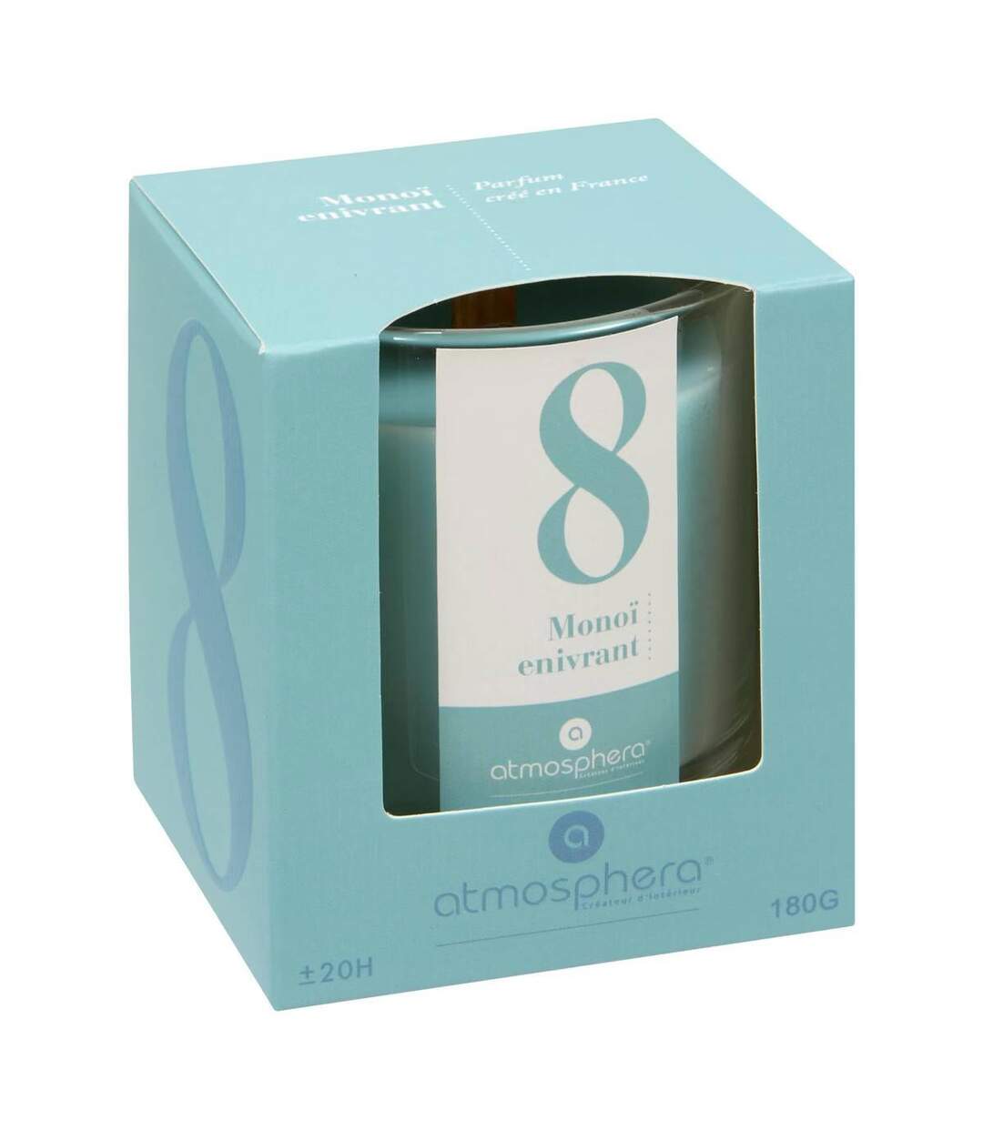 Bougie Parfumée en Verre Numia 180g Monoï Enivrant-2