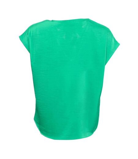 Womens/ladies marys dana satin top green Vero Moda