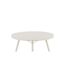 Table de Jardin Ronde Design Lina 120cm Beige-4