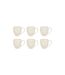 Lot de 6 Mugs en Céramique Maé 48cl Blanc-1