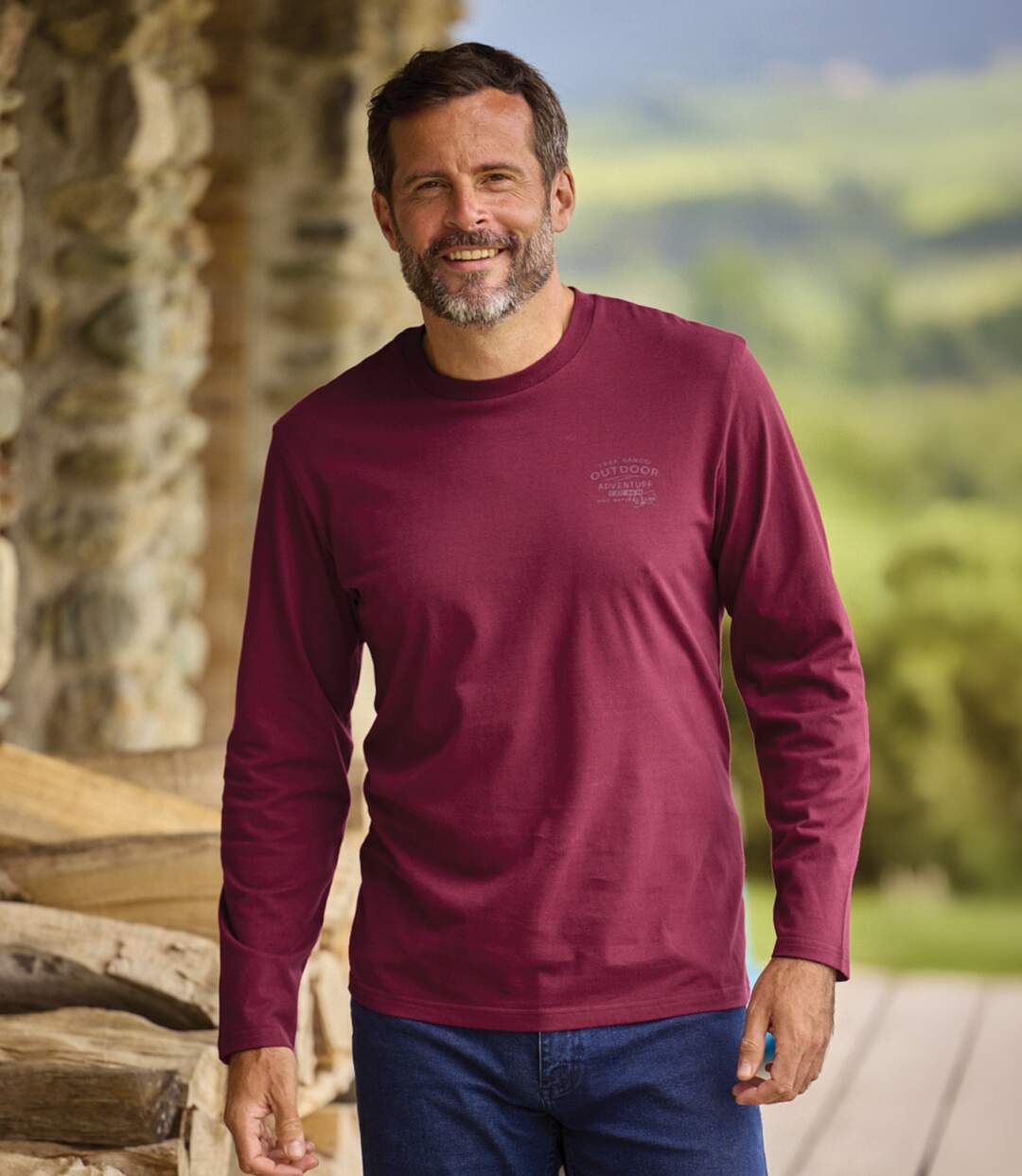 Le Lot de 3 Tee-shirts Manches Longues Col Rond-3