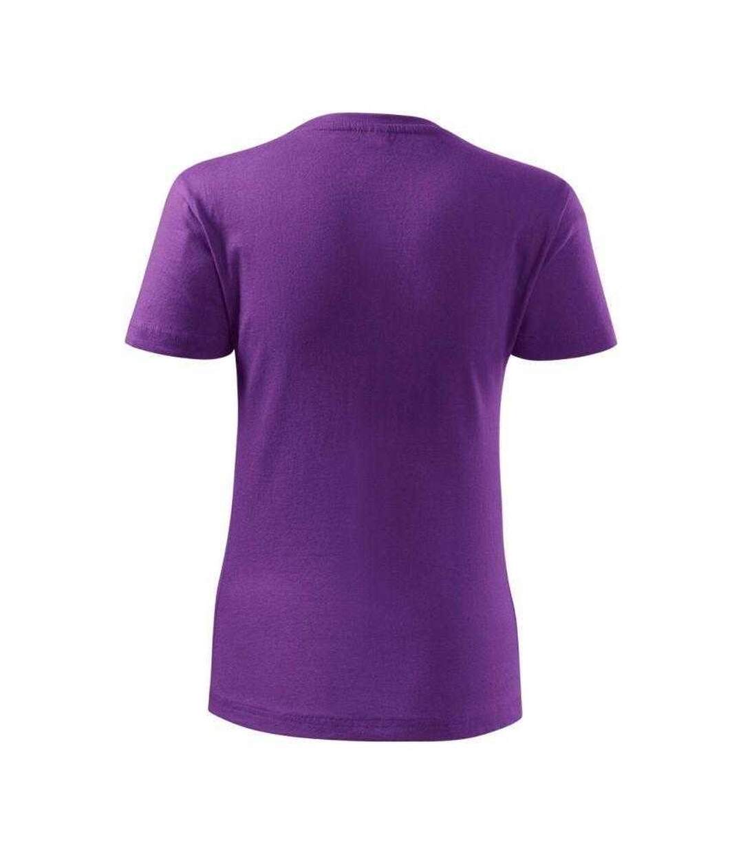 T-shirt Motif/style Classique Femme Violet Clair Malfini-2