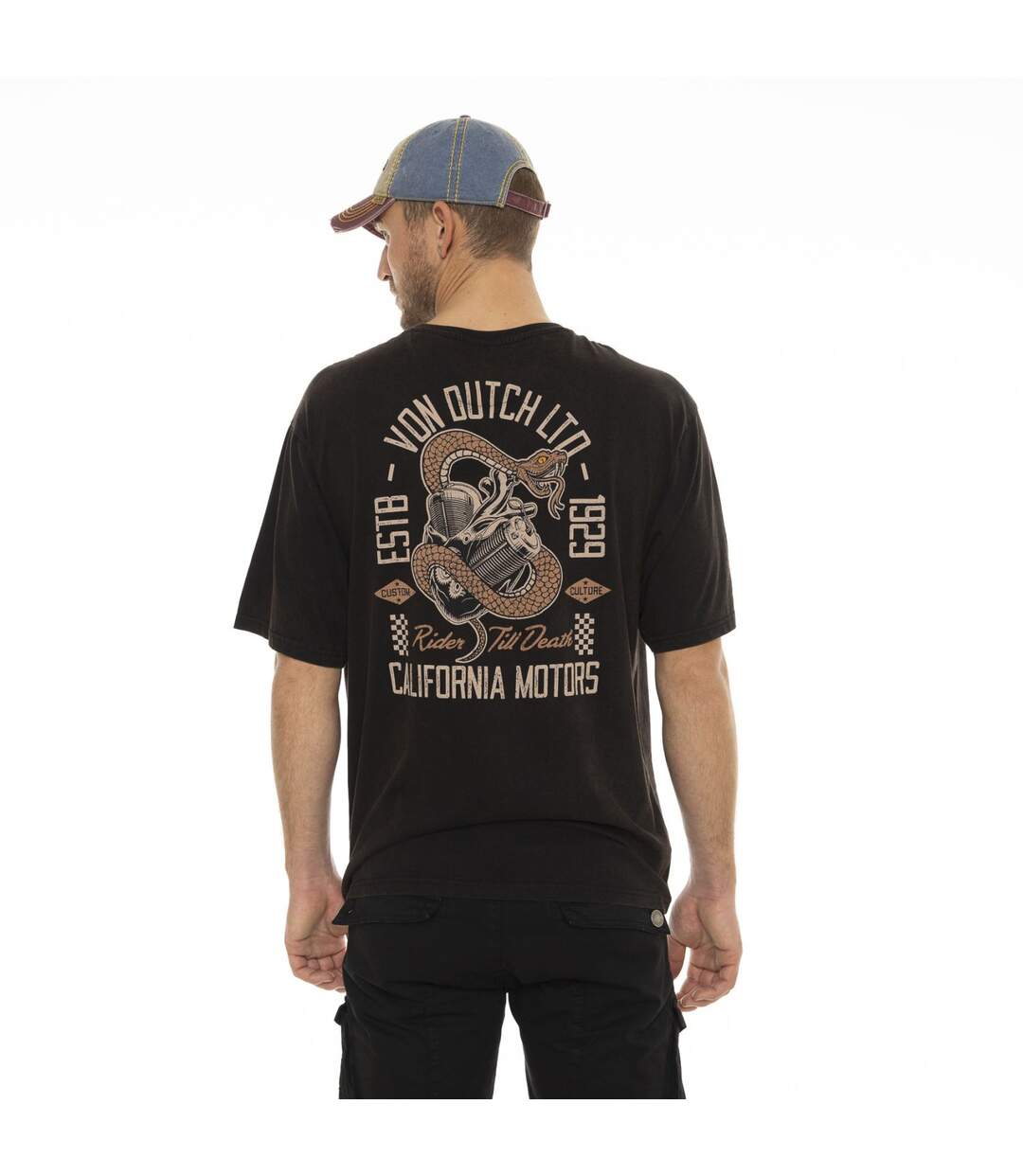 T-shirt en col rond à manches courtes homme Relax Fit Heart Vondutch-2