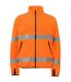 Mens Prio 6327 Class 3 Hi-vis Fleece Jacket Orange Black Projob-1
