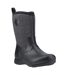 Womens/ladies Arctic Weekend Pull-on Wellington Boots Black Muck Boots-1