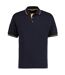 Polo à manches courtes  st. Mellion pour homme bleu marine/jaune Kustom Kit