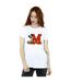 Disney Pantalon léopard Mickey Mouse Femme/Ladies T-Shirt boyfriend en coton (Blanc) - UTBI38500-2