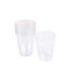 Lot de 6 Verres à Eau Réutilisable Plastique 33cl Transparent-1