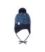 Childrens/kids Paljakka Beanie Black Blue Reima-4