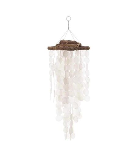 Carillon Déco à Suspendre Coquilles 50cm Blanc