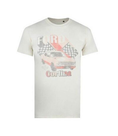 Ford - T-shirt CORTINA - Homme (Beige pâle) - UTTV256