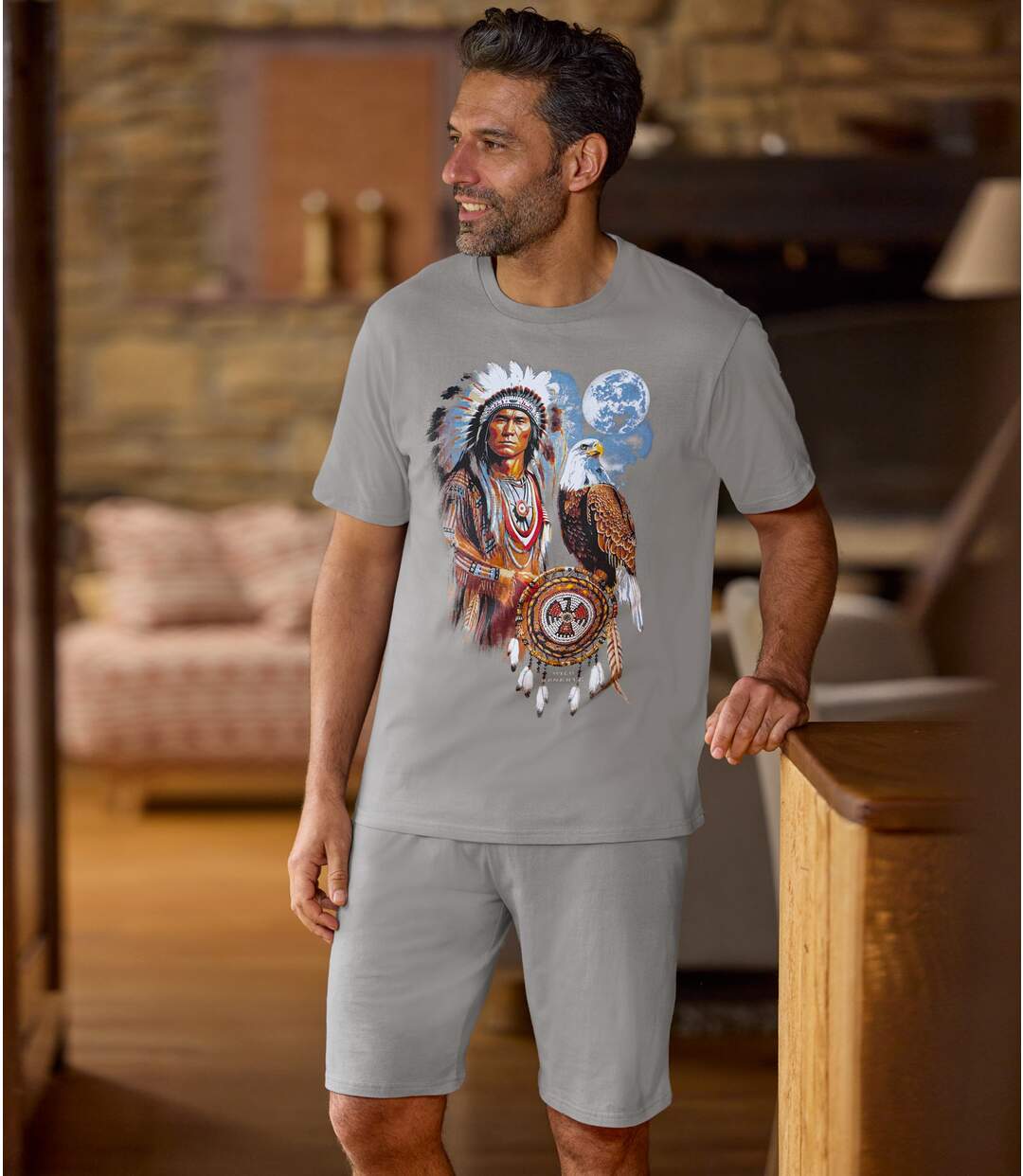 Pyjashort Coton Indian Légende-2