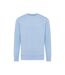 Unisex adult etosha recycled cotton lightweight sweatshirt sky blue Iqoniq-1