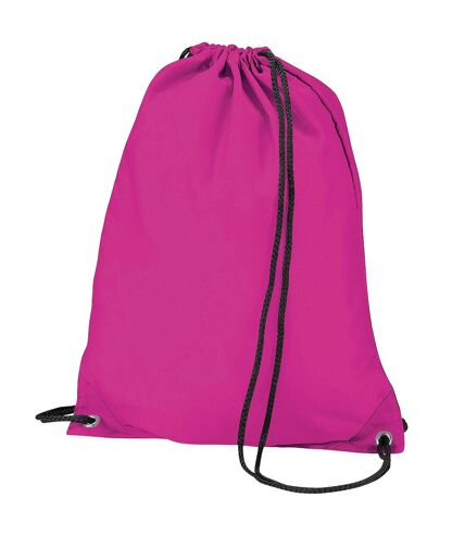 BagBase Budget Water Resistant Sports Gymsac Drawstring Bag (11L) (Fuschia) (One Size)