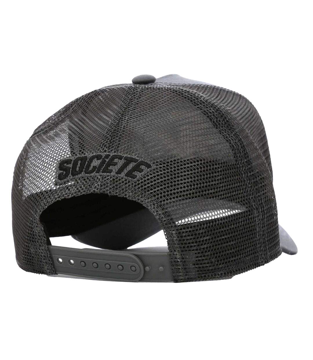 Casquette Trucker Motif/style Logo Brodé Homme Blanc Gris Societe Noir-2