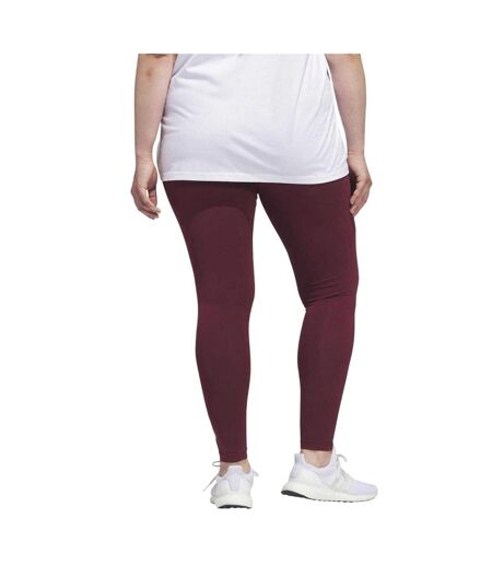 Womens/ladies Fitted Leggings Red Adidas