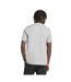 T-shirt Motif/style 3 Rayures Homme Gris Moyen Blanc Adidas-3