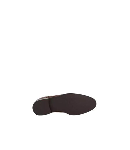 Debenhams Mens Bourne Leather Wing Tip Derby Shoes (Dark Tan) - UTDH6019