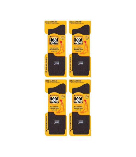 4 Pair Mens Ultra Lite Extra Thin 1.0 TOG Casual Thermal Socks