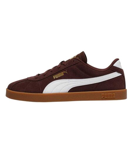 Mens Club Ii Suede Flat Trainers Chocolate Light Puma