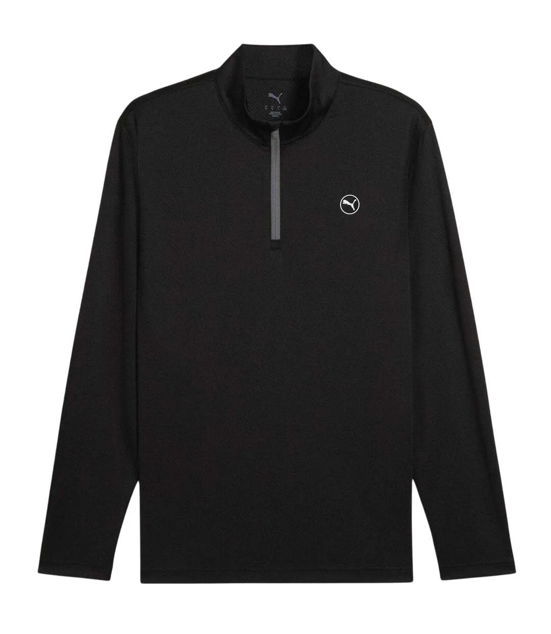 Mens Pure 2.0 Textured Jumper Black Puma-1