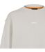 Sweat Motif/style Logo Wesmallcrew Homme Beige Clair Boss-3