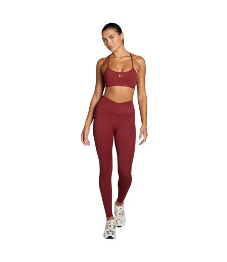 Womens/ladies Tempo Low Impact Spaghetti Strap Sports Bra Cherry MyProtein