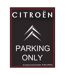 Plaque décorative en métal en relief 40 x 30 cm Citroën Parking Only