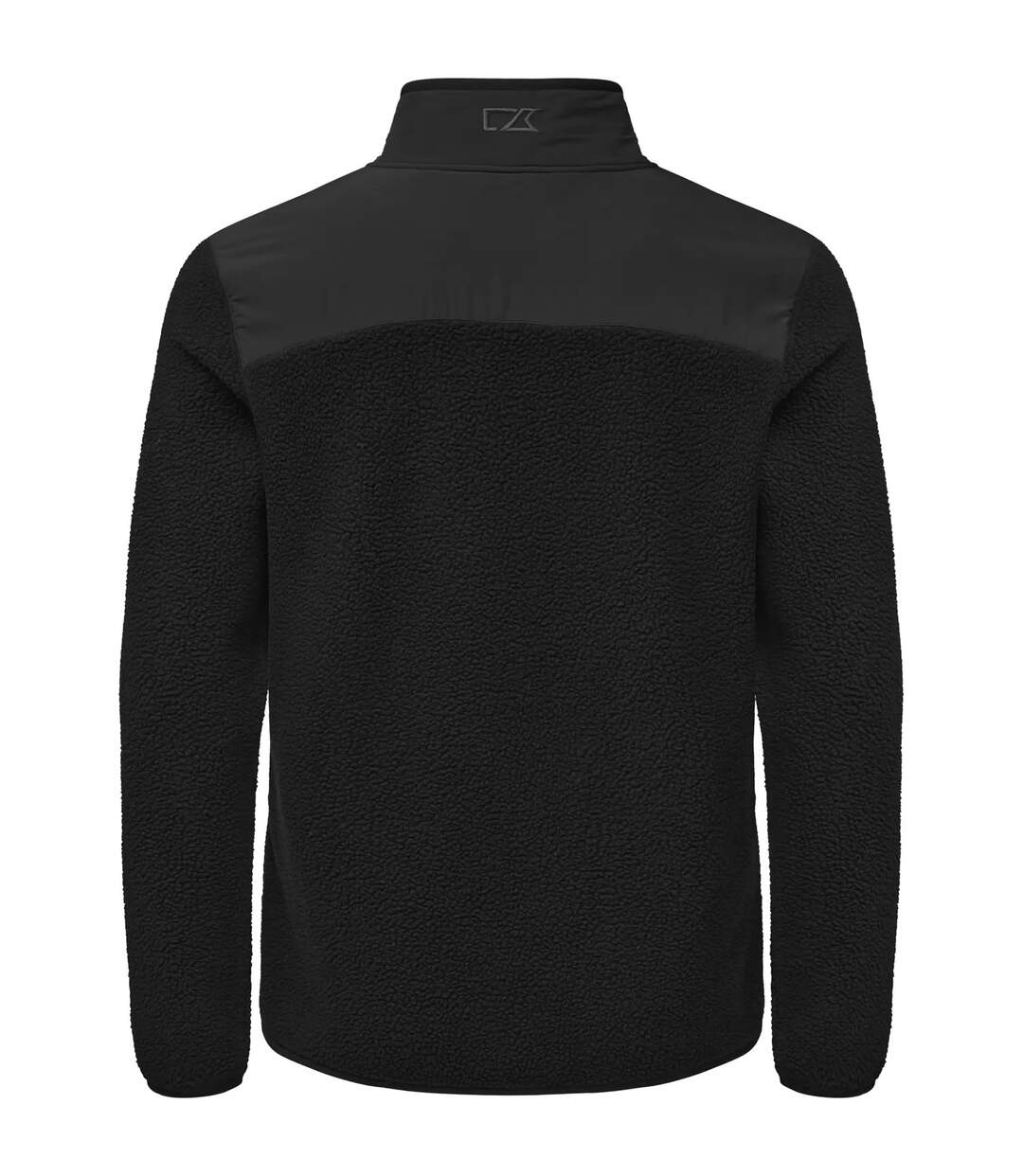 Mens Cascade Sherpa Fleece Jacket Black Cutter & Buck-2