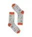 Miss Sparrow - Chaussettes Fantaisie Femme Bambou Motif Musique Rétro Douces-3